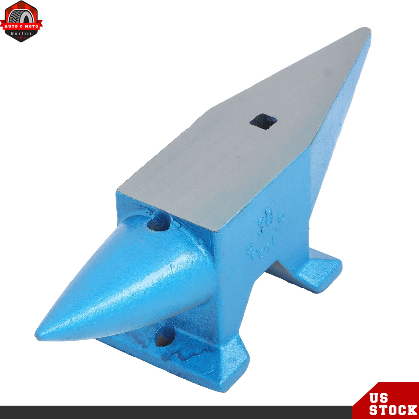 66 lb Portable Anvil Blacksmith Forged Steel 30kg Heat Treated Long Round Horn