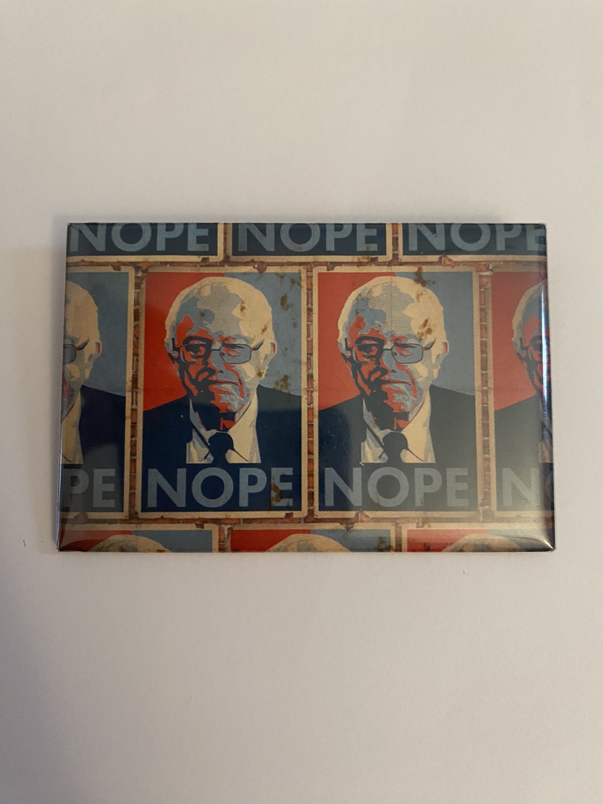 Nope Bernie Sanders Pin Back Button P100