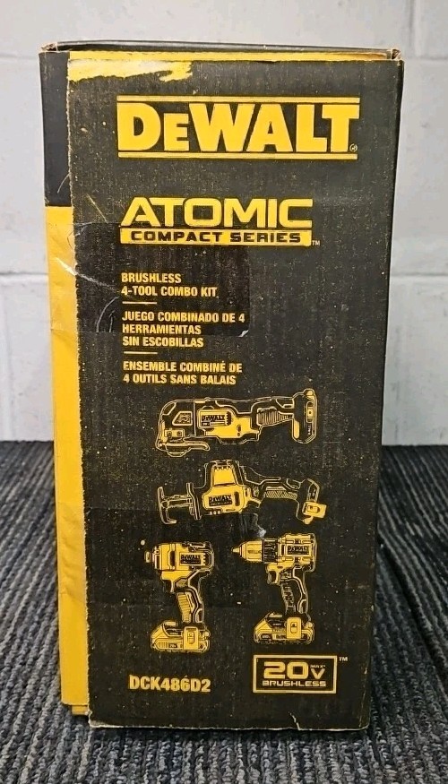 DeWalt Tools DCK486D2 Atomic Compact Series 20V MAX 4-Tool Combo Kit