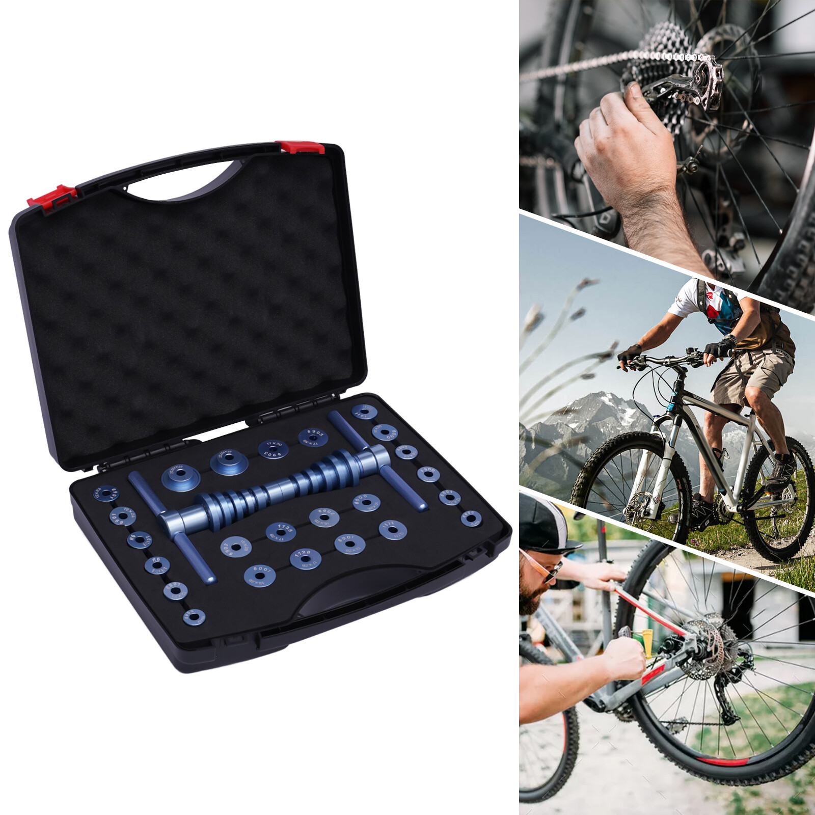 US Bicycle Bottom Bracket Hub Bike BB Axis Bearing Removal Installation Kit Set