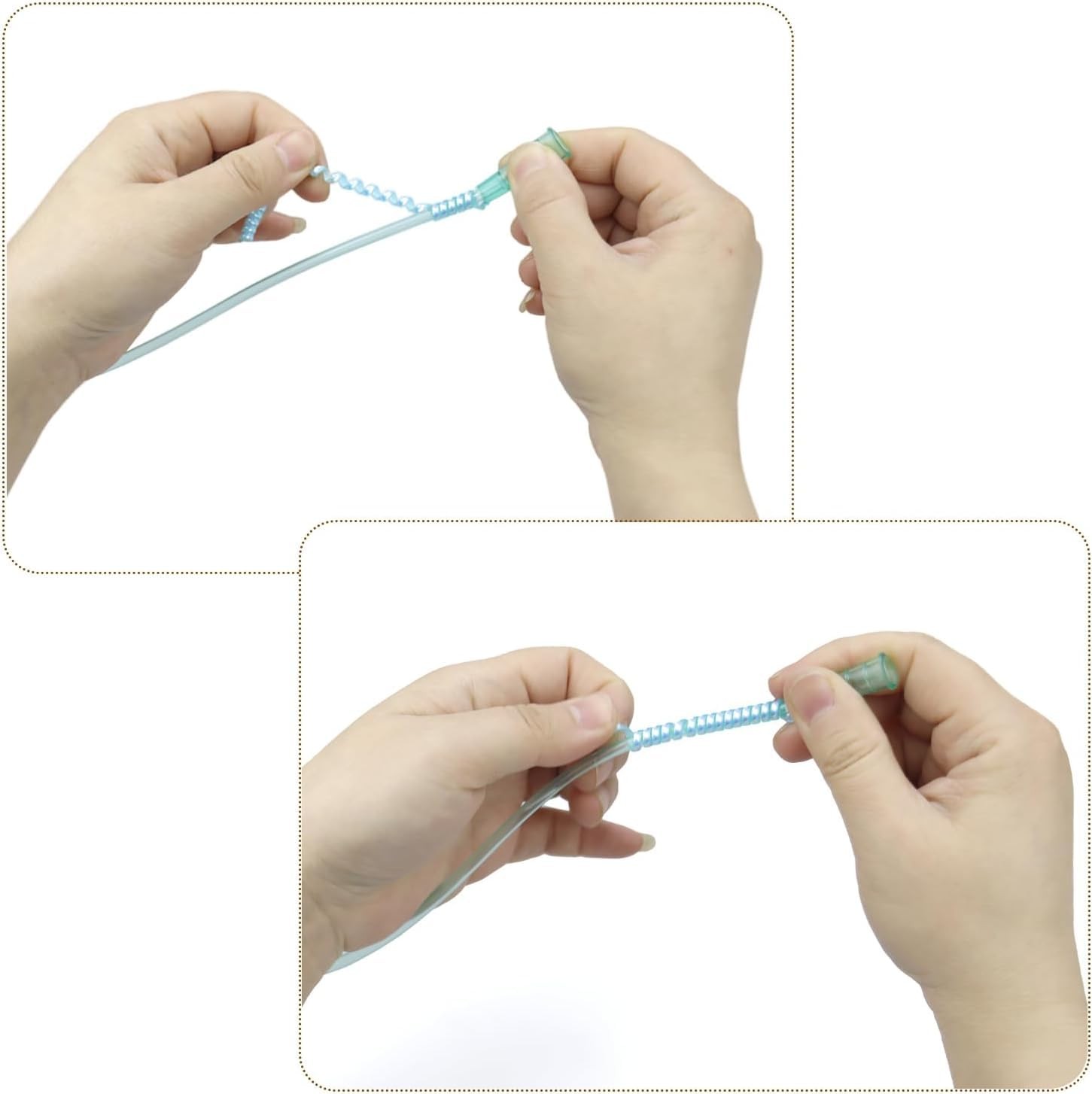 10 Pack Oxygen Tube Support Crimp Straightener Oxygen Tubing Accessories from...