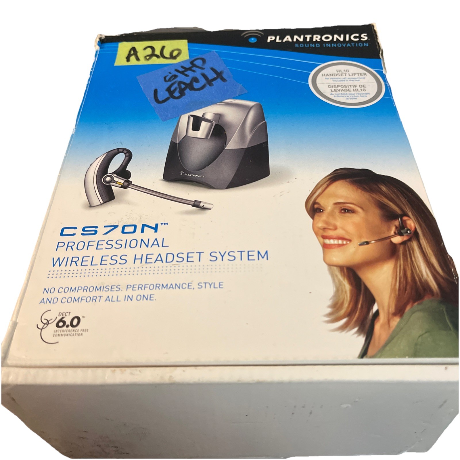 Plantronics CS70N Professional Wireless Headset System Ear-Hook