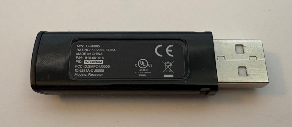 Logitech C-U0005 USB Dongle Only for R400 Laser Presentation