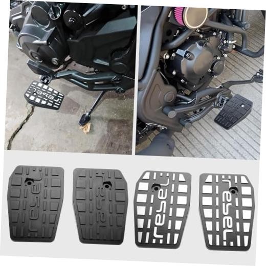 Motorcycle Footpeg Aluminum Front Rider Floorboards Foot Pegs Footboard Silver