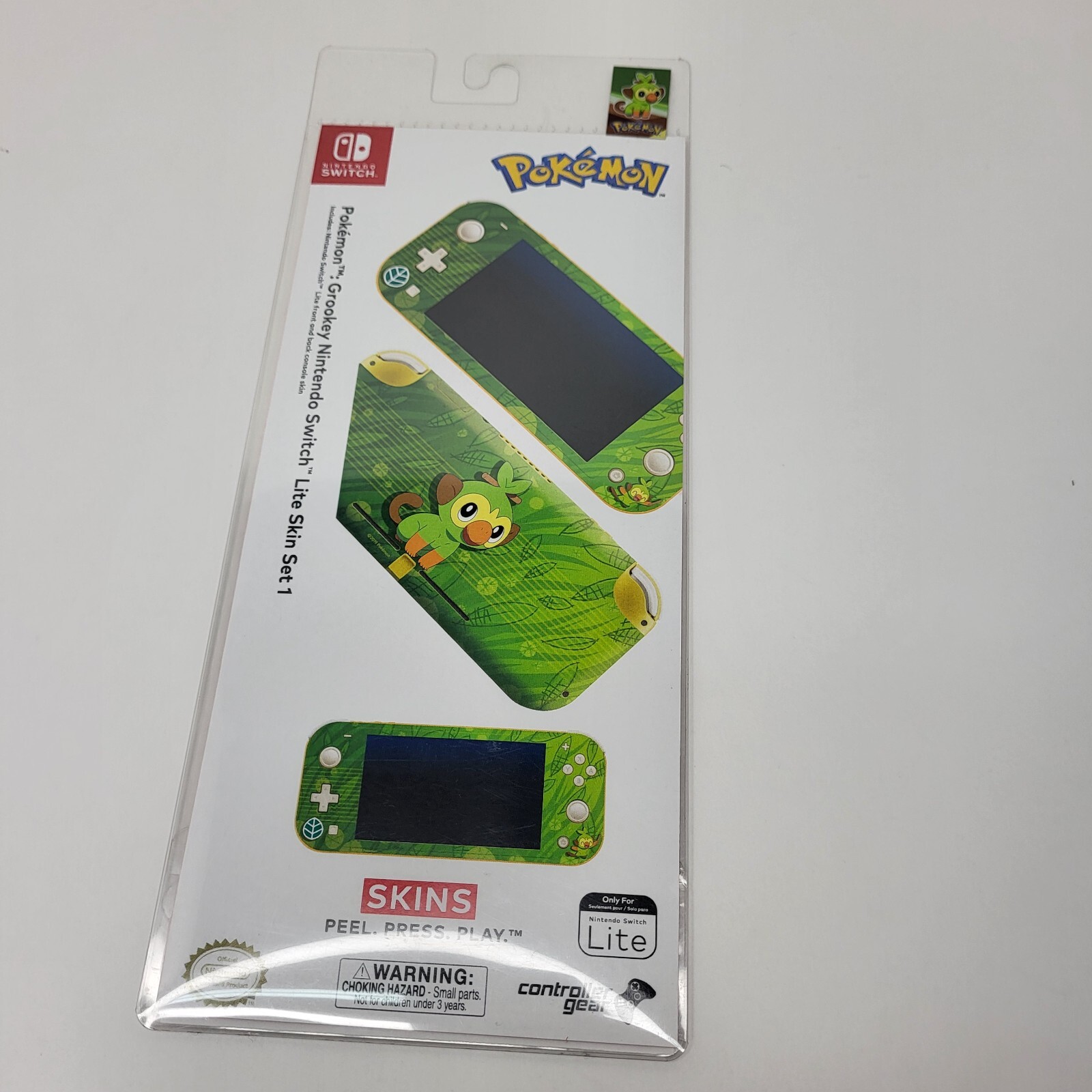 New Officially Licensed Pokemon Grookey Set 1 Nintendo Switch Lite Skin