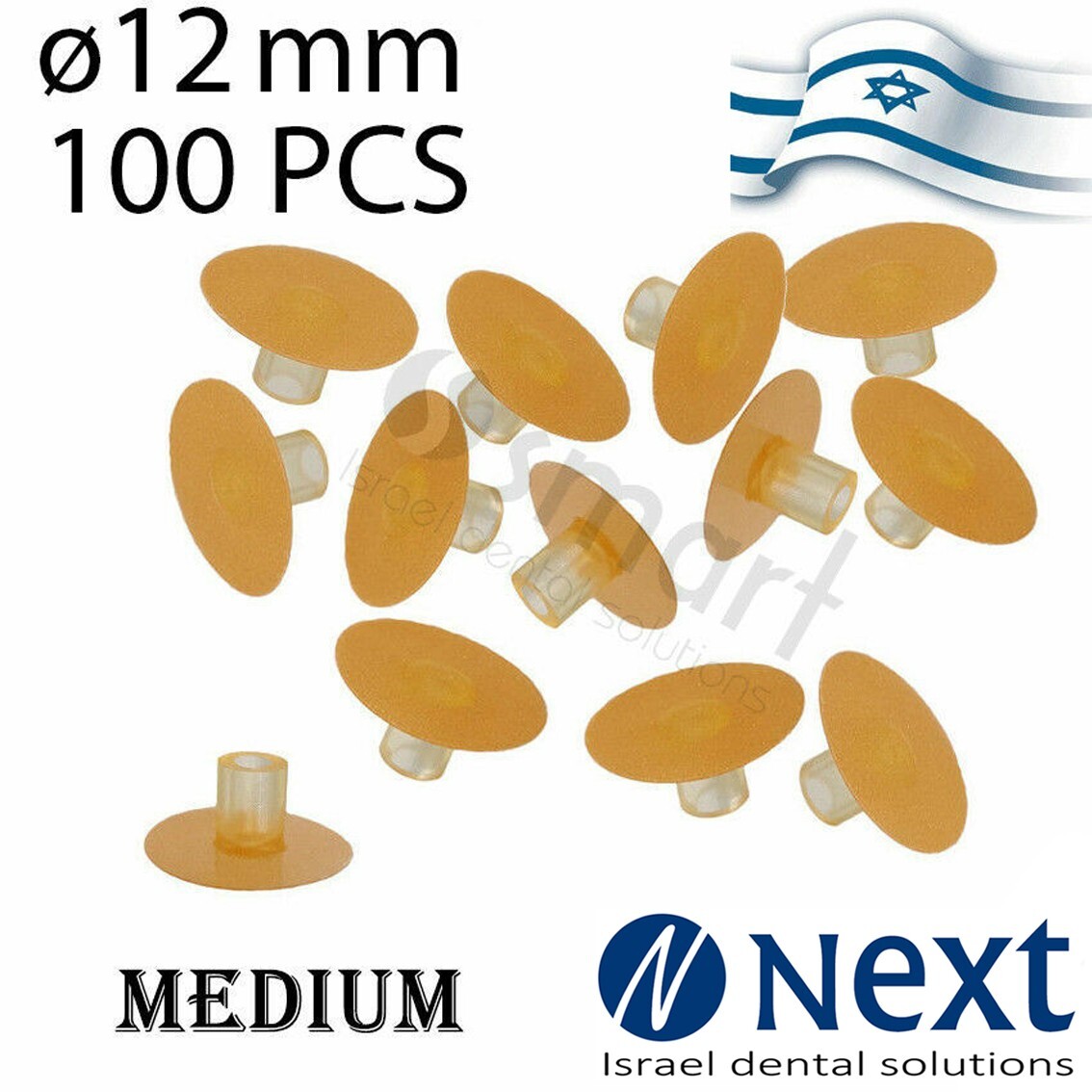 Dental Flex Composite finishing polishing disc Soft type Medium12 mm 200pcs Stem