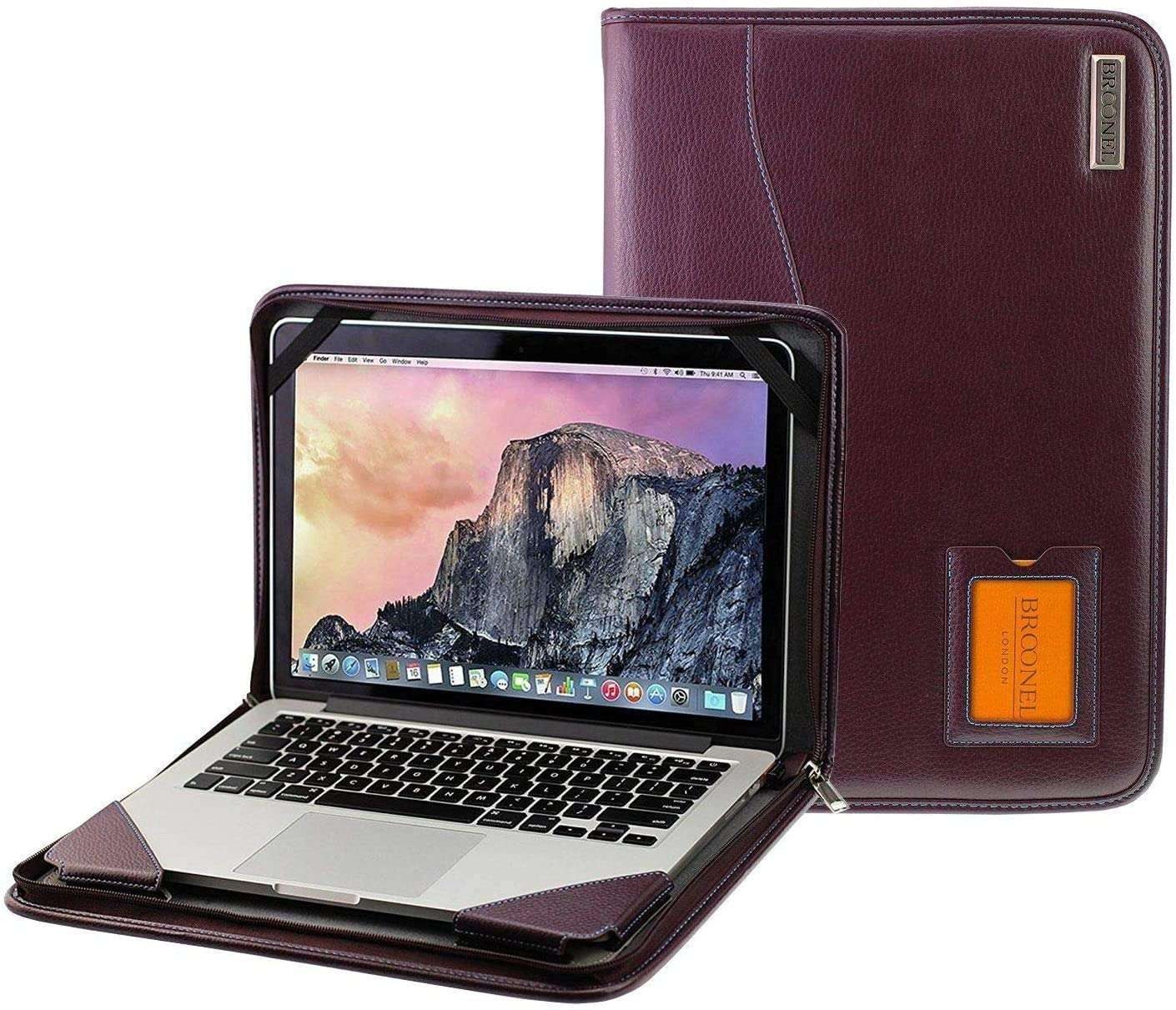 Broonel Purple Leather Protective Case For MAXLEGEN 15.6 " Laptop