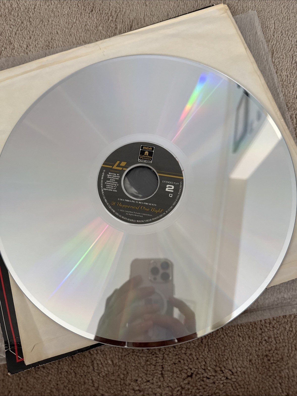 It Happened One Night Laserdisc