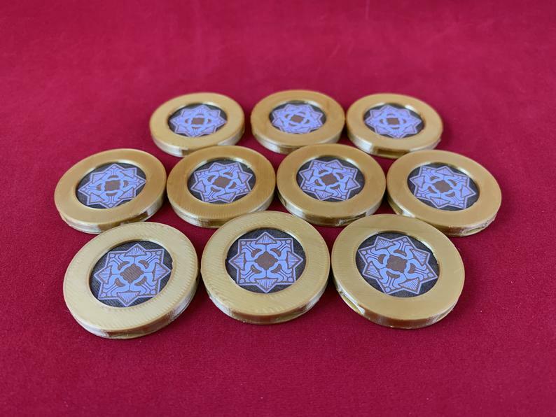 Chaos Bag Token Capsules - Blessings & Curses compatible with Arkham Horror LCG