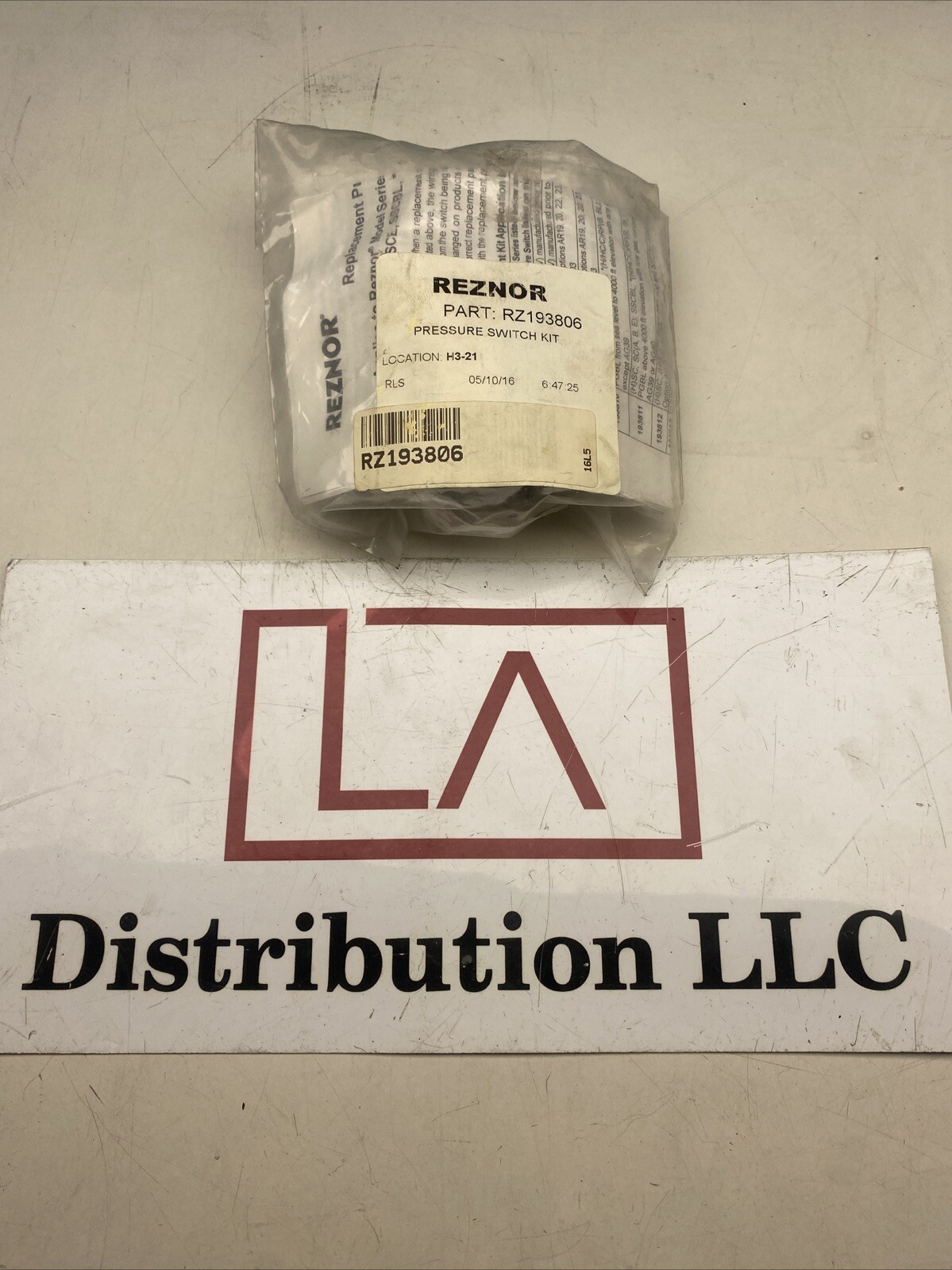Reznor RZ193806 BRAND NEW PRESSURE SWITCH KIT