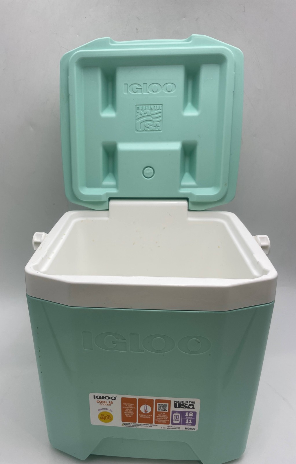 IGLOO 18 CANS/12QT HARD SIDED COOLER - SEAFOAM