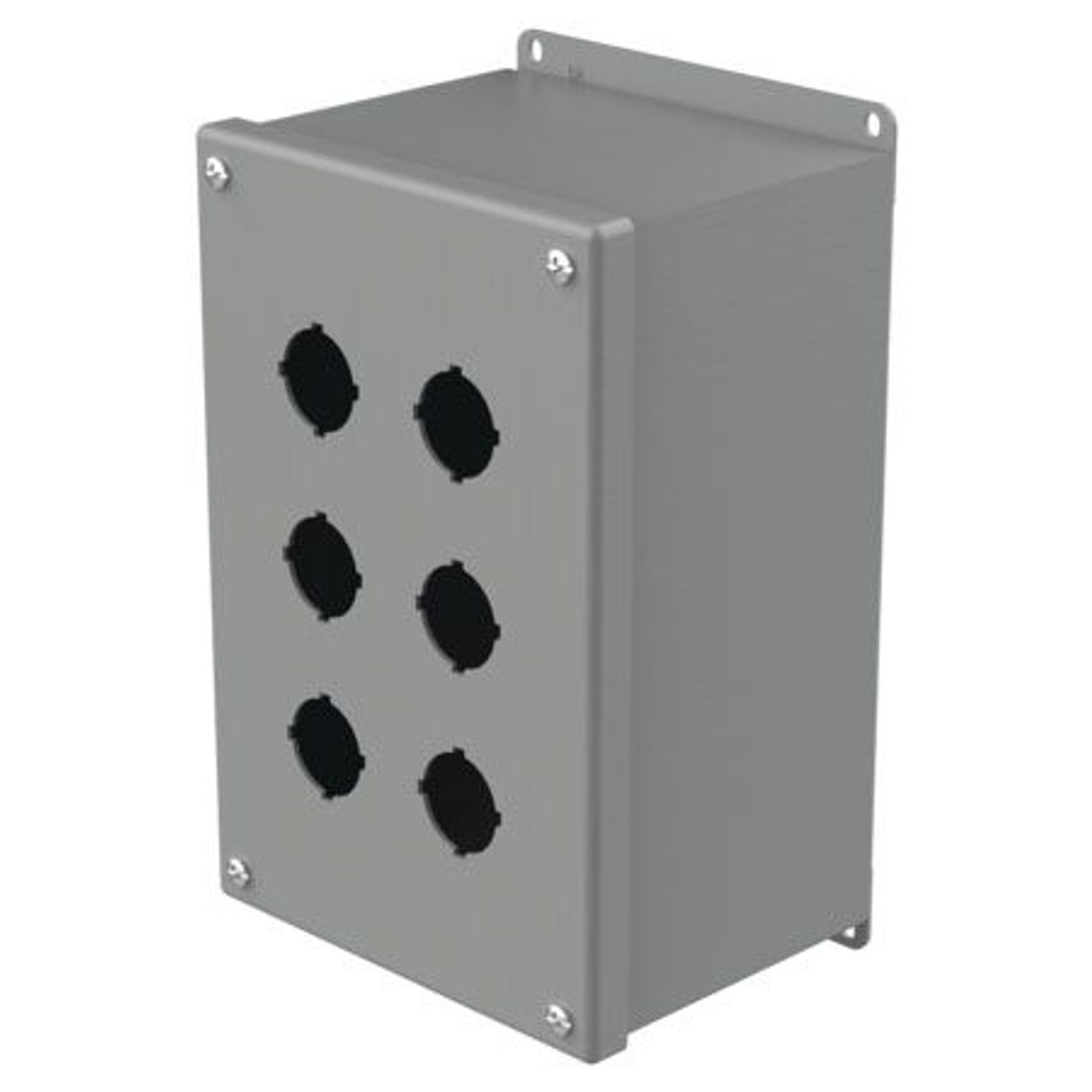 Hoffman E6PBX, 6.25" x 4.75" x 9.5", Extra-Deep, Pushbutton Enclosure, 1 pc