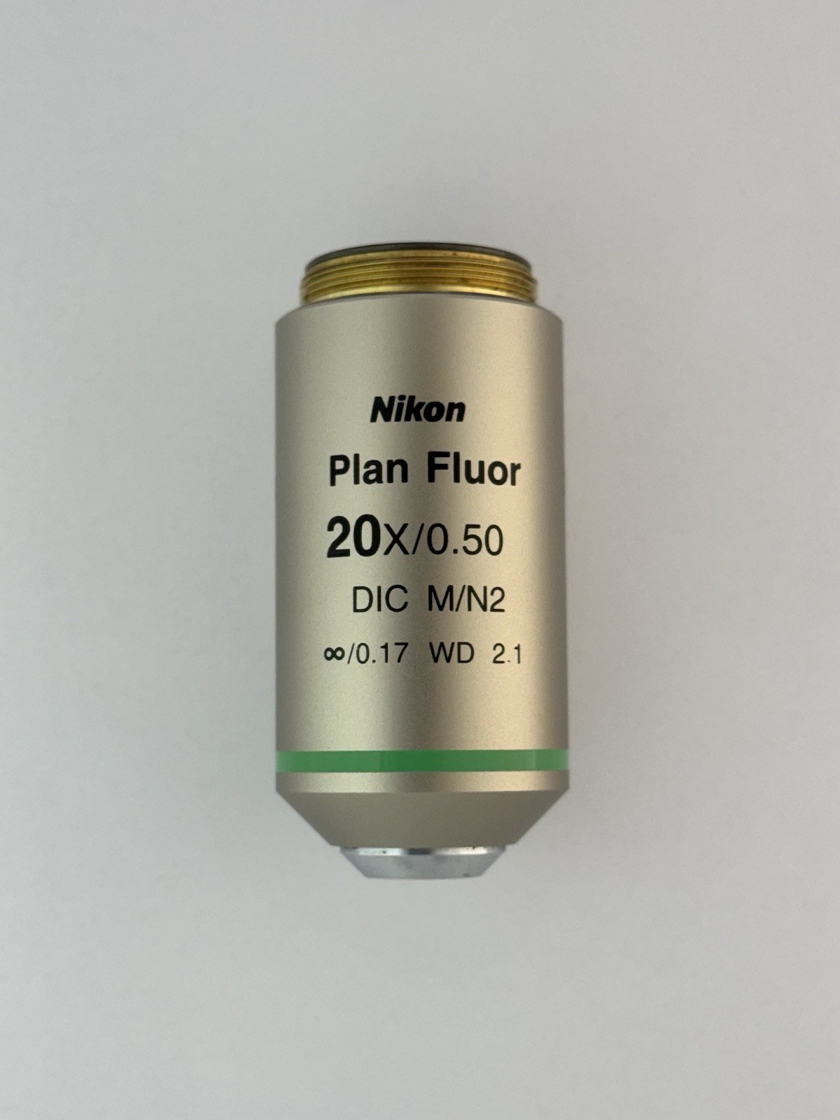 Nikon Plan Fluor 20x/0.50 ∞/0 DIC Microscope Objective Lens M25 CFI60