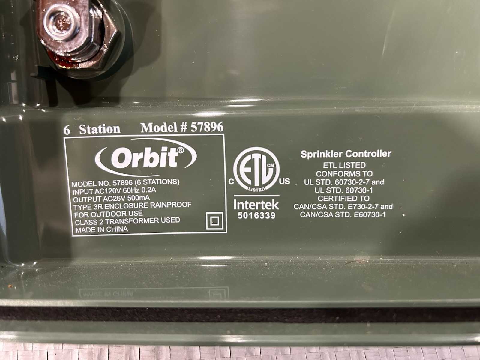 Orbit 57896 6-Station Outdoor Sprinkler Controller