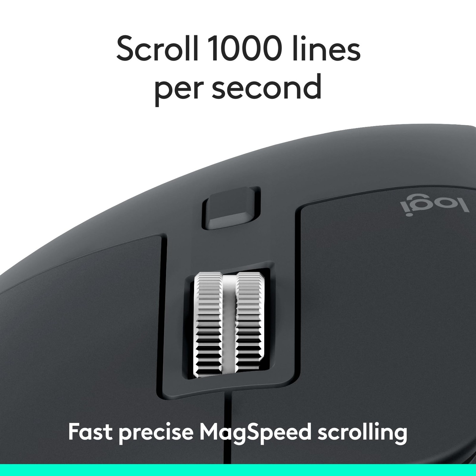 Logitech MX Master 3S Bluetooth Edition Wireless Mouse, No USB Receiver - Ult...