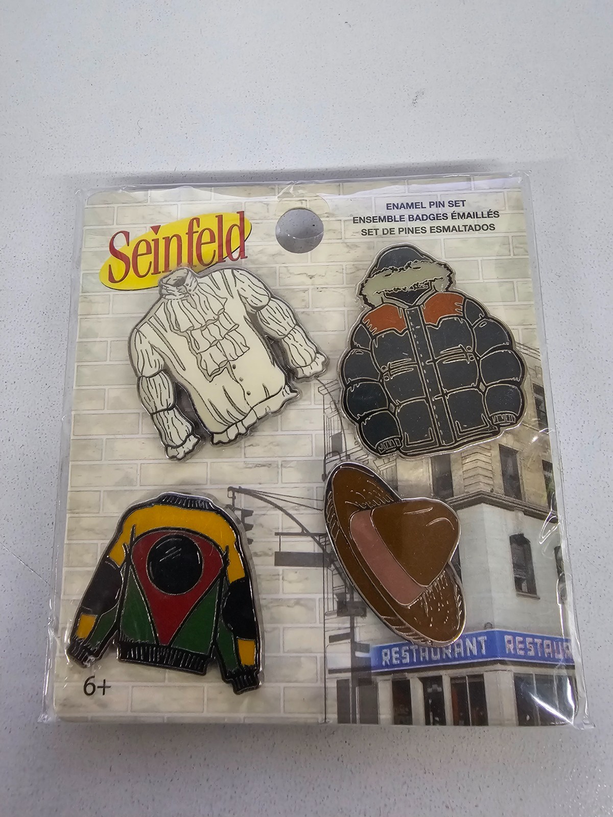 Seinfeld Enamel Pin Set- New- Set Of 4 Brand New Warner Bros