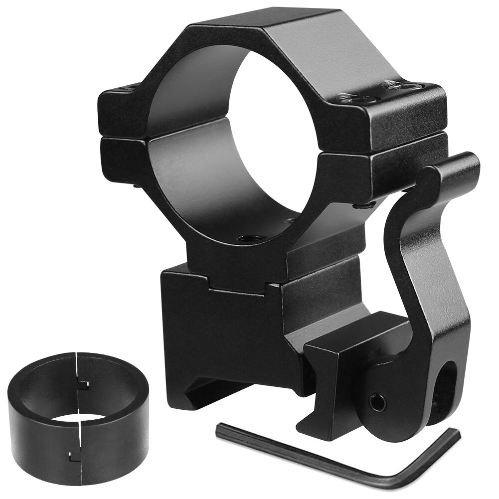 Quick Release 30mm/25.4mm 1" Rings 20mm Picatinny Rail Scope Ring Mount -US