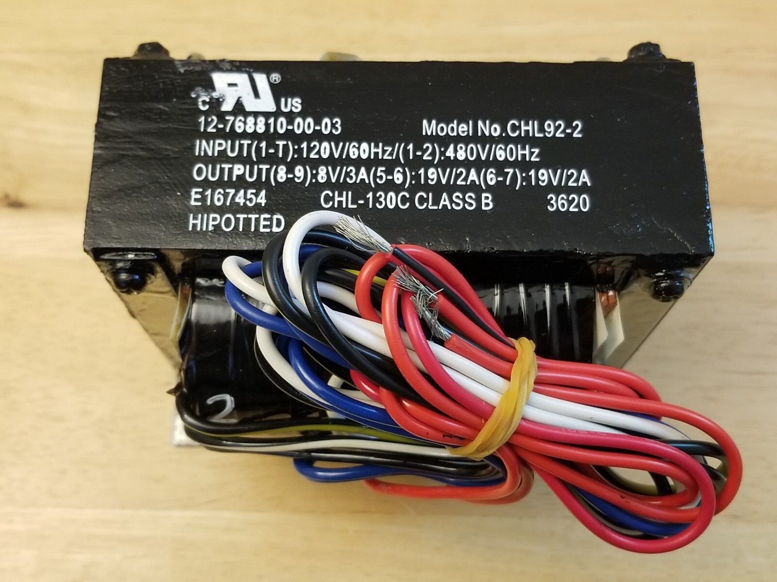 -NEW- Cutler-Hammer CHL92-2 Transformer 12-768810-00-03 Pri: 120/480V Sec: 8/24V