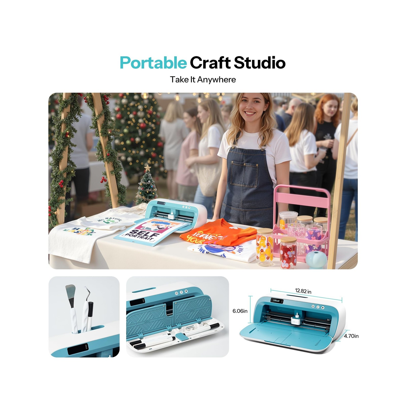 S41 Vinyl Cutter Machine - Essential Starter Bundle for DIY Crafts | Smart St...