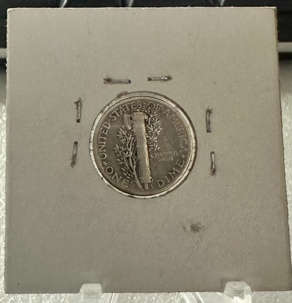 1937 P Mercury Silver Dime Circulated 4J