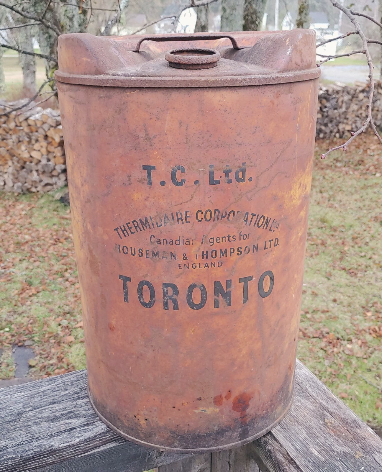 VTG TC Ltd Thermidaire Corp Houseman &Thompson Ltd Toronto 5 Gallon Can