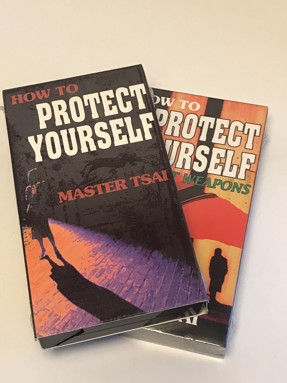 Retro Vhs Protect Yourself & Protect Yourself Against Weapons Set Grand Master T