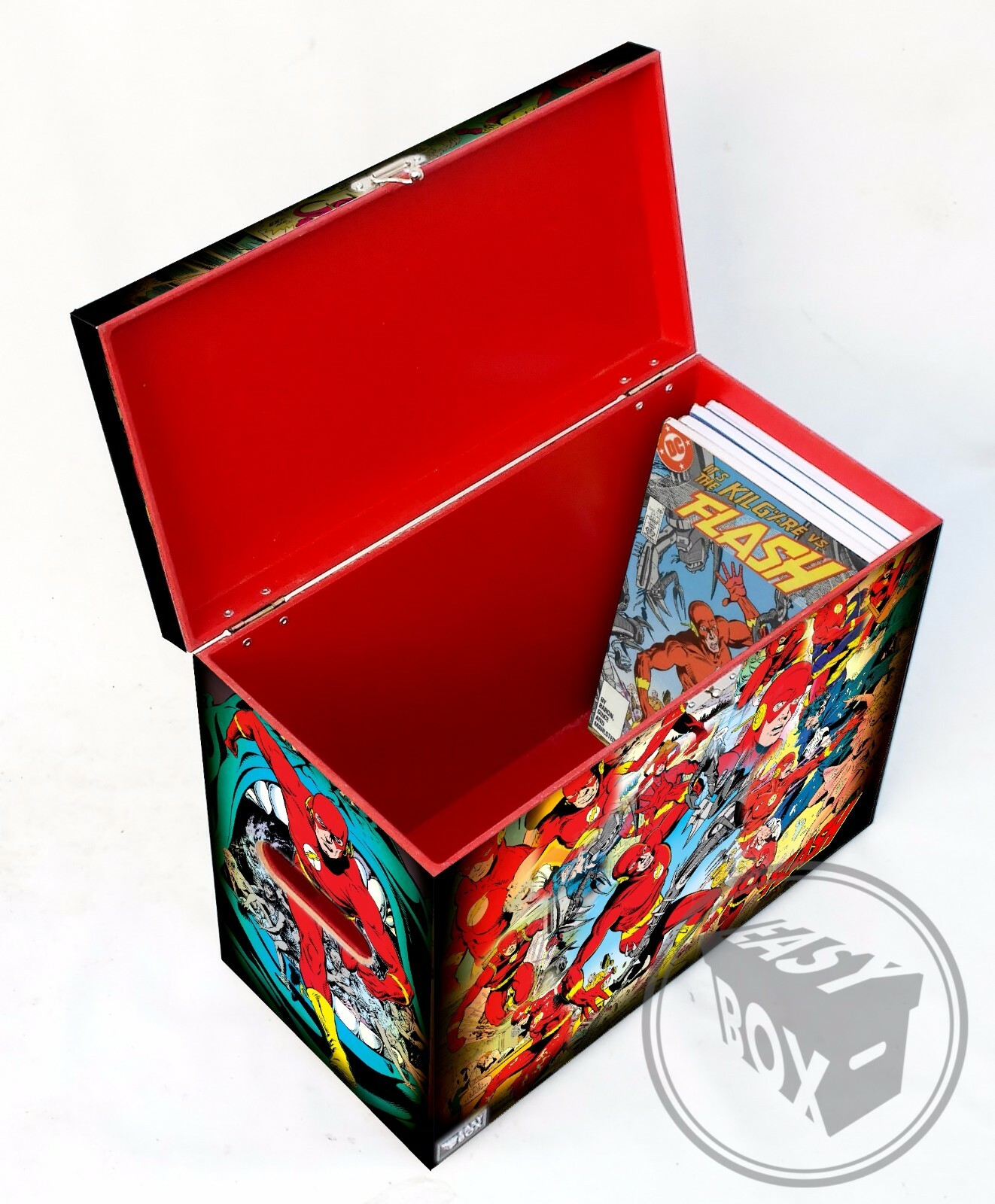 The Flash 80's - Large Comic Book Hard Box Chest MDF