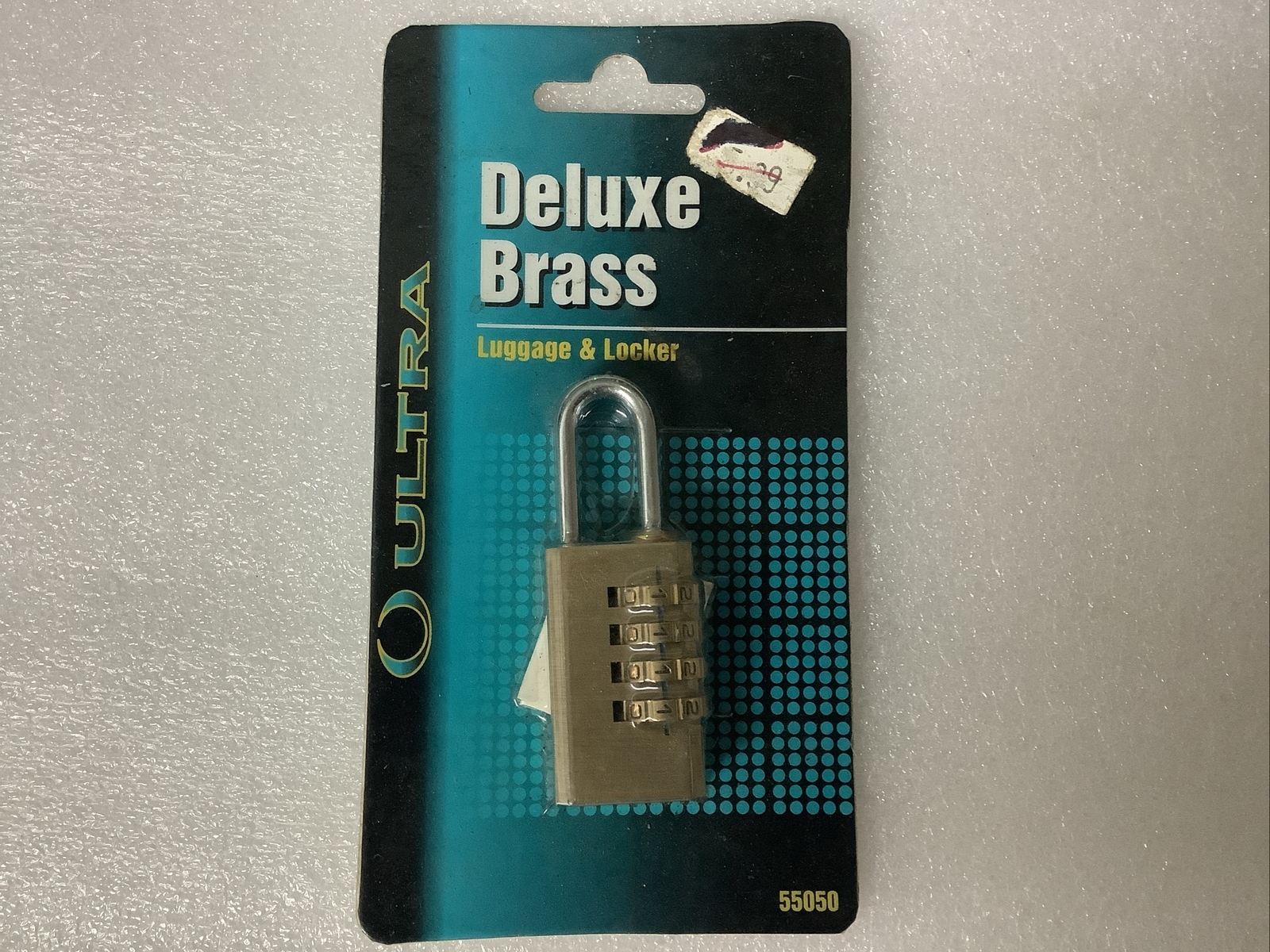 Ultra Deluxe Brass Luggage & Locker Combination 3/4" Padlock (OLD STOCK)