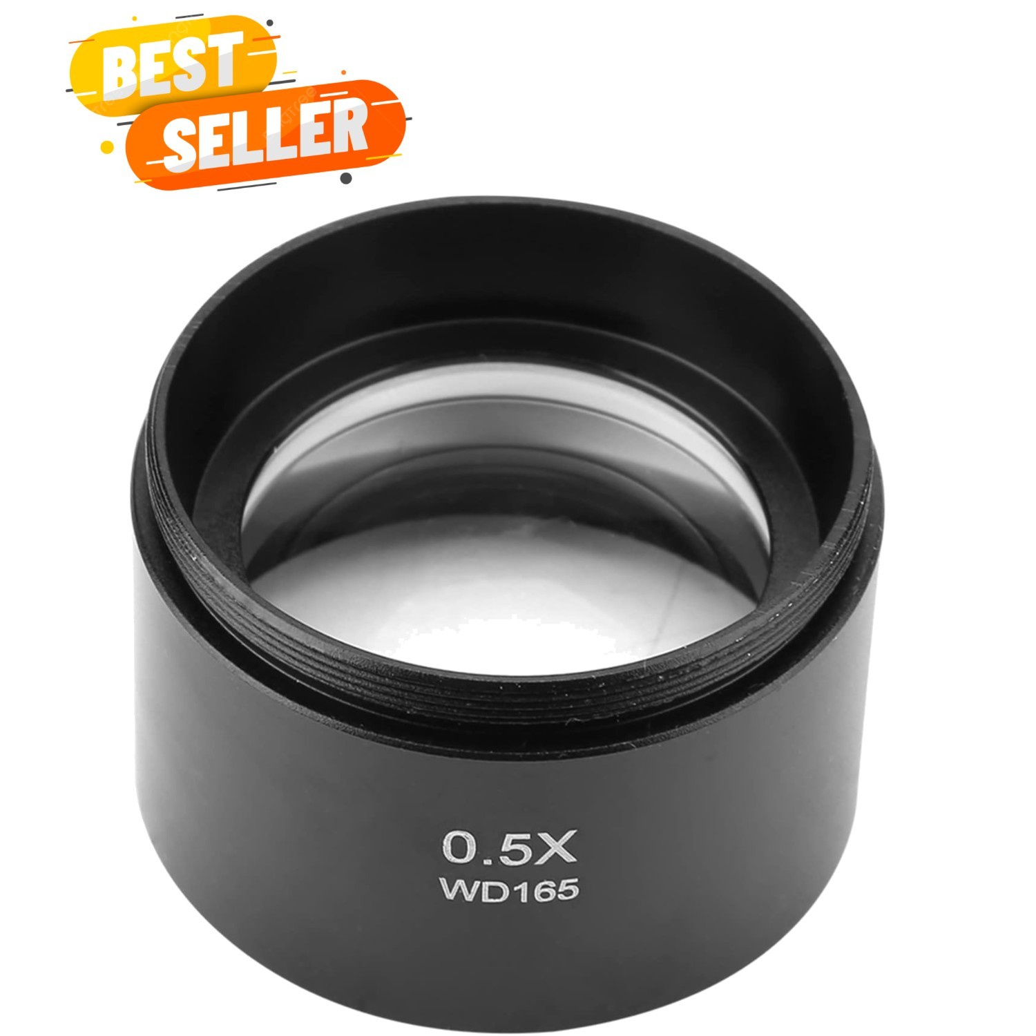 Long Working Distance 0.5X Microscope Lens - 1-7/8” Mounting Thread Included