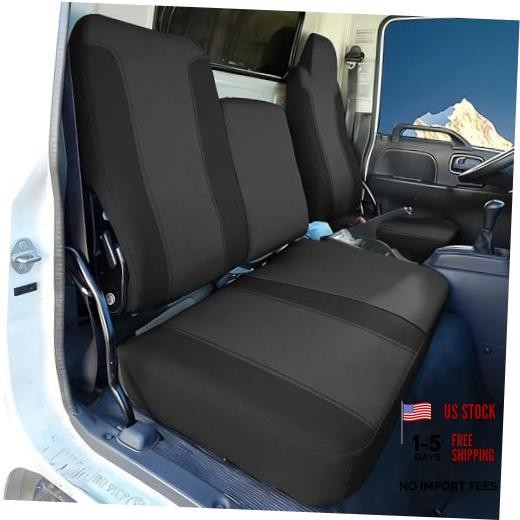 Seat Covers for Isuzu NPR 40/60 Split Bench Custom 1995 1996 1995-2005 black