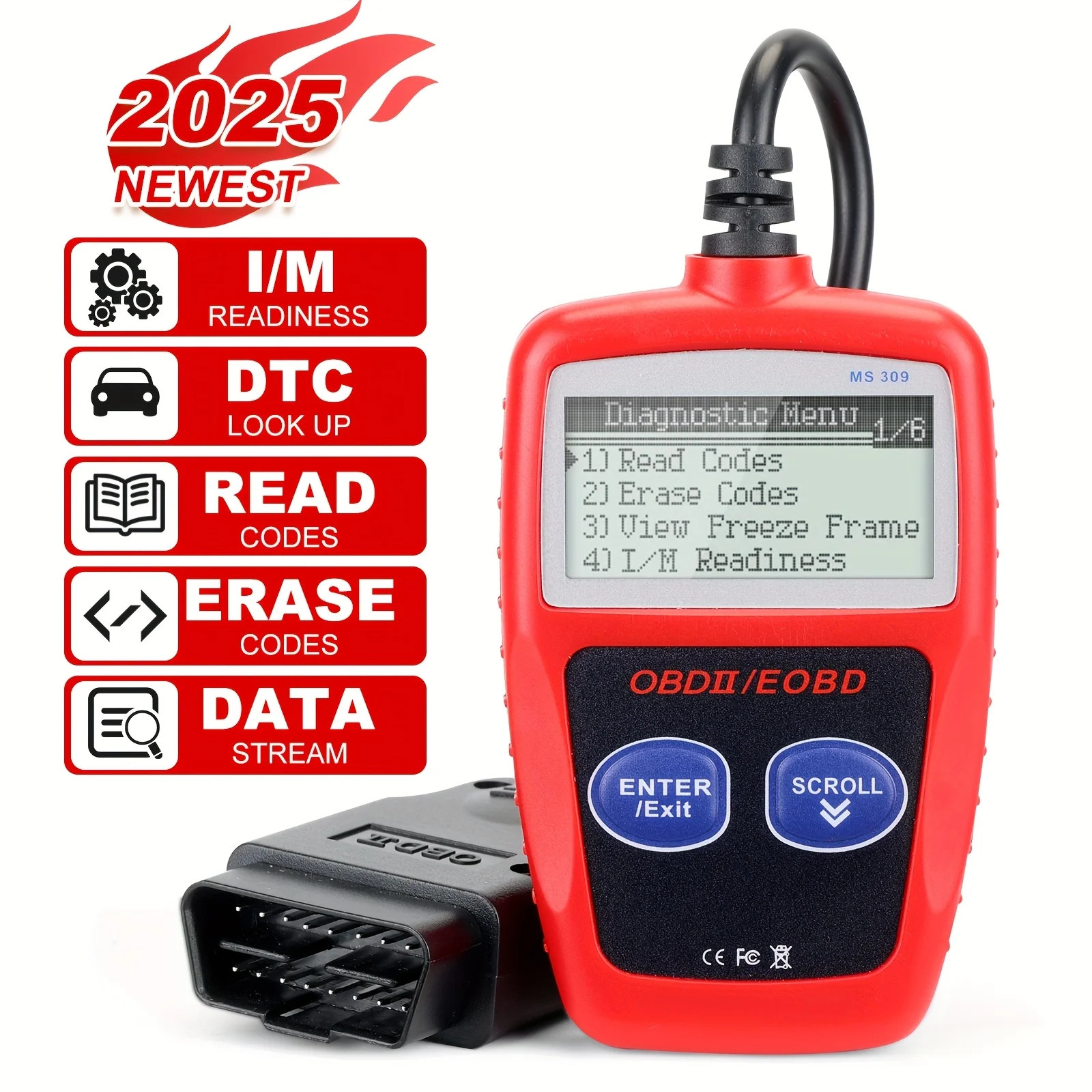 OBD2 Scanner OBD Code Reader Car Check Engine Automotive Fault Diagnostic Tool