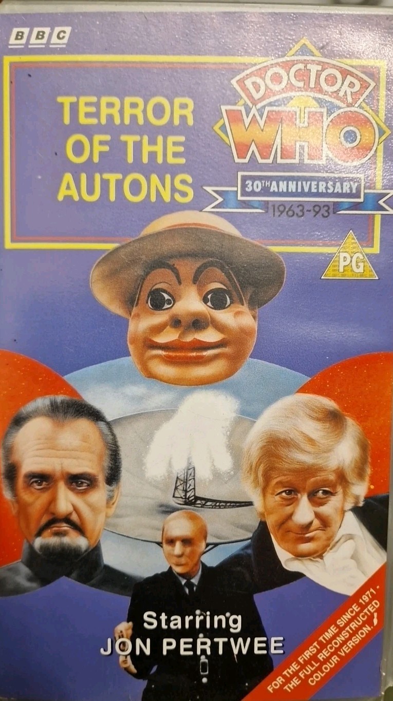 Doctor Who VHS Video Tape - TERROR OF THE AUTONS - JON PERTWEE
