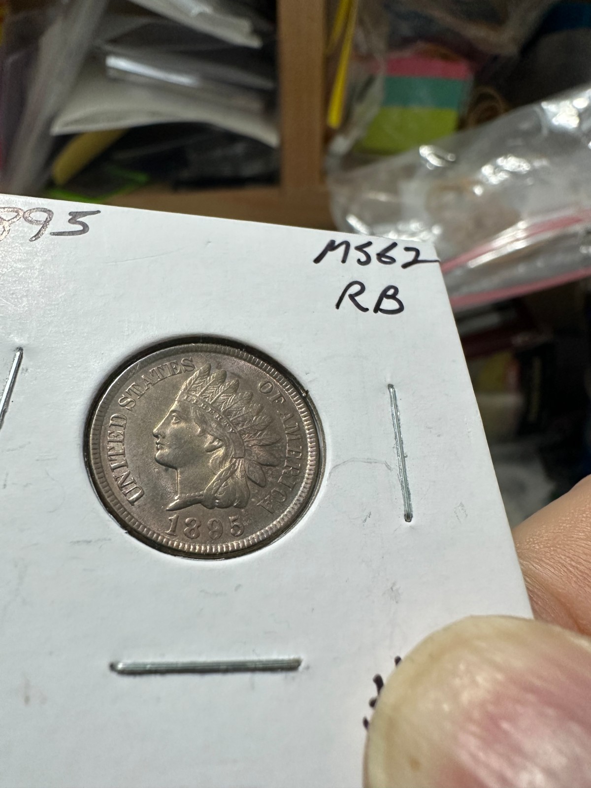 1895 indian head cent Unc. RB