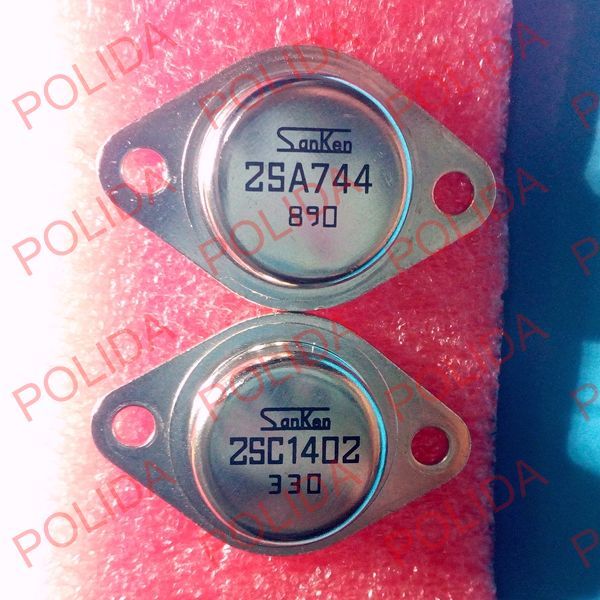 1pairs  Transistor SANKEN TO-3 2SA744/2SC1402 A744/C1402