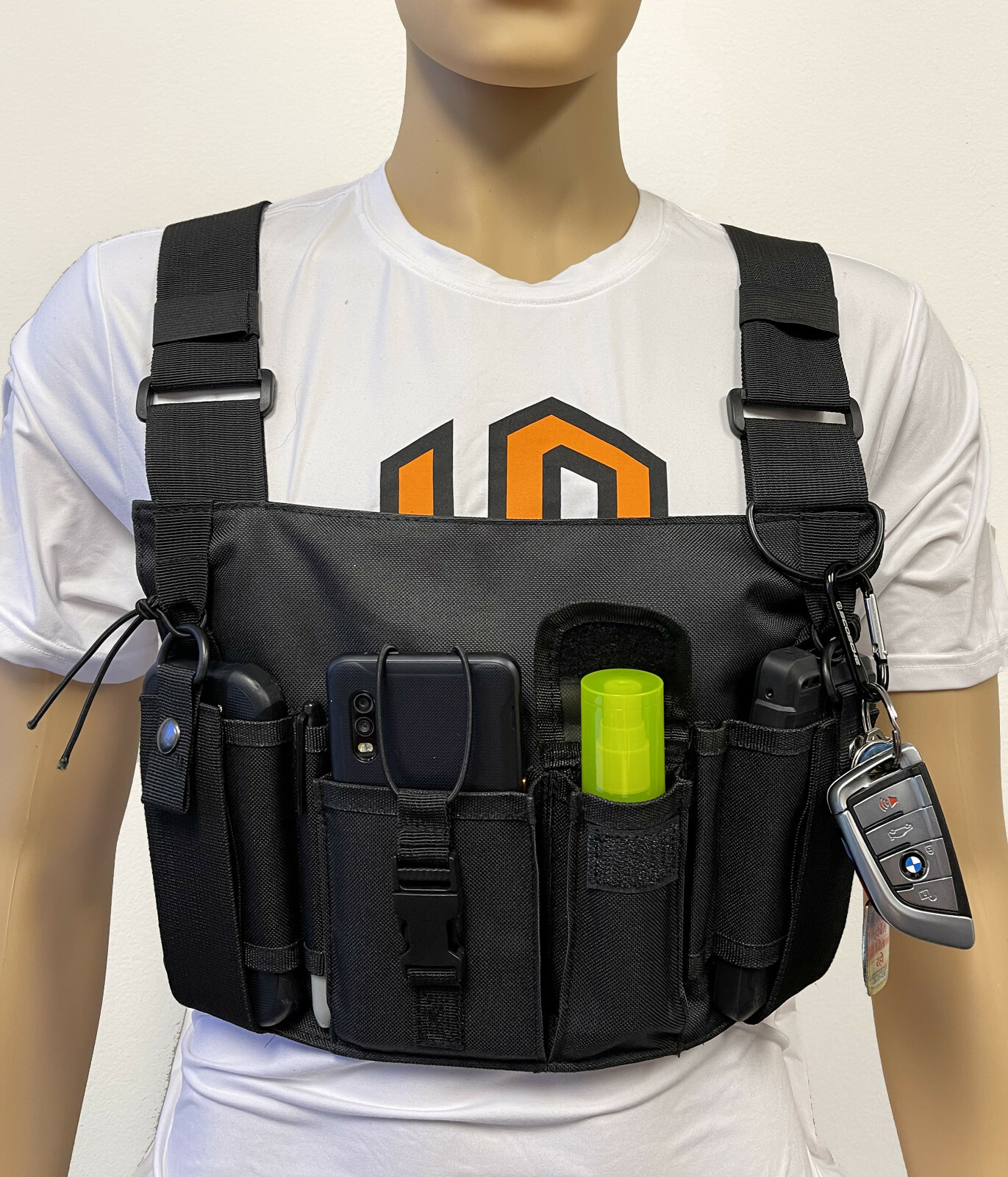 MOLLE Advanced X-Large Tactical Chest Vest with Adjustable Panel Radio Pockets
