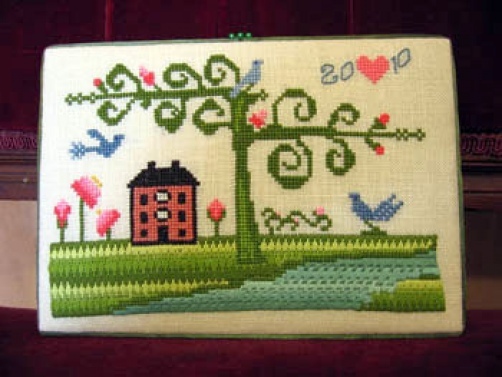 RIVER HOUSE SAMPLER-CROSS STITCH-INDUSTRIOUSHEAD