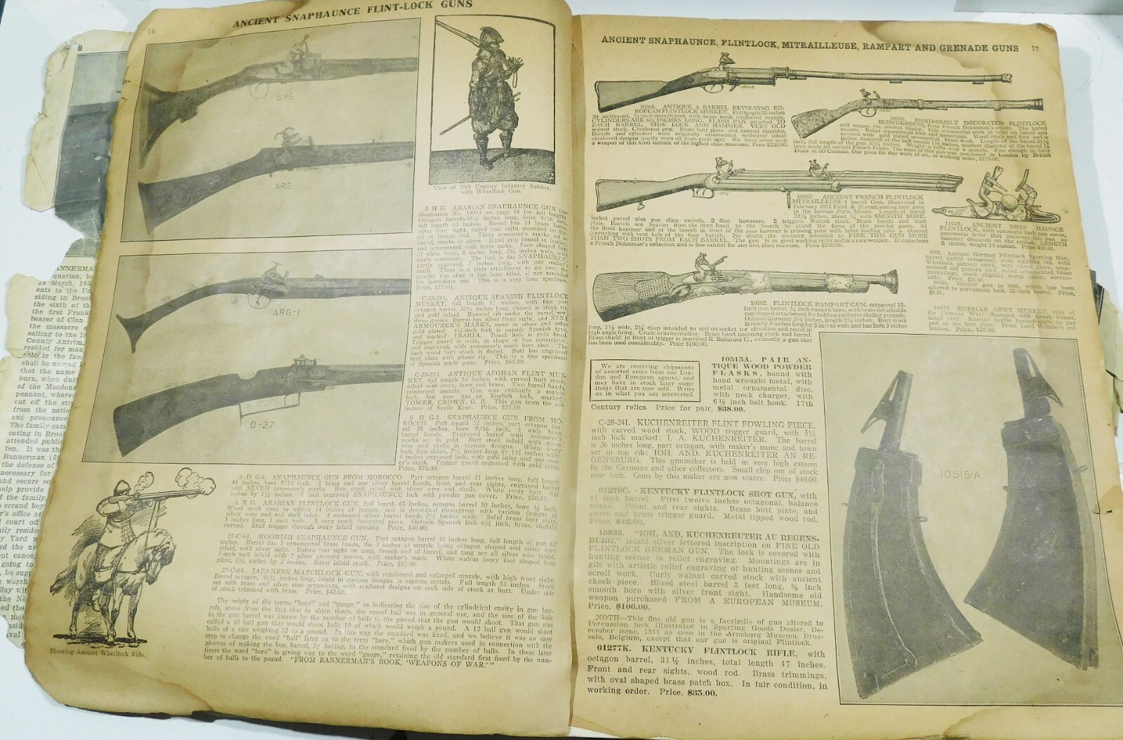 1929 Weapons and Munitions catalog in poor condition
