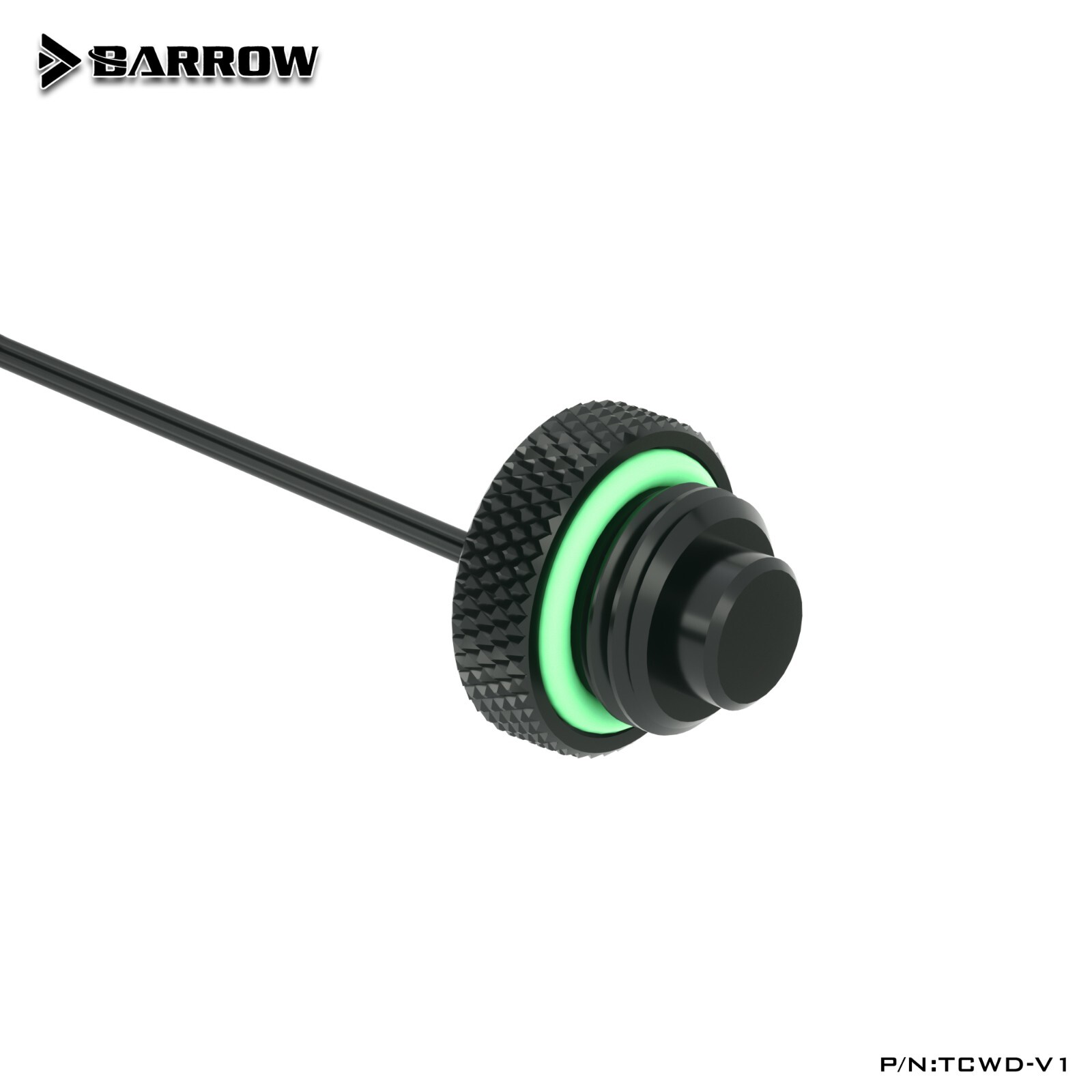 Barrow G1/4" 10k Temperature Sensor Stop Fitting Plug , Black , TCWD-V1