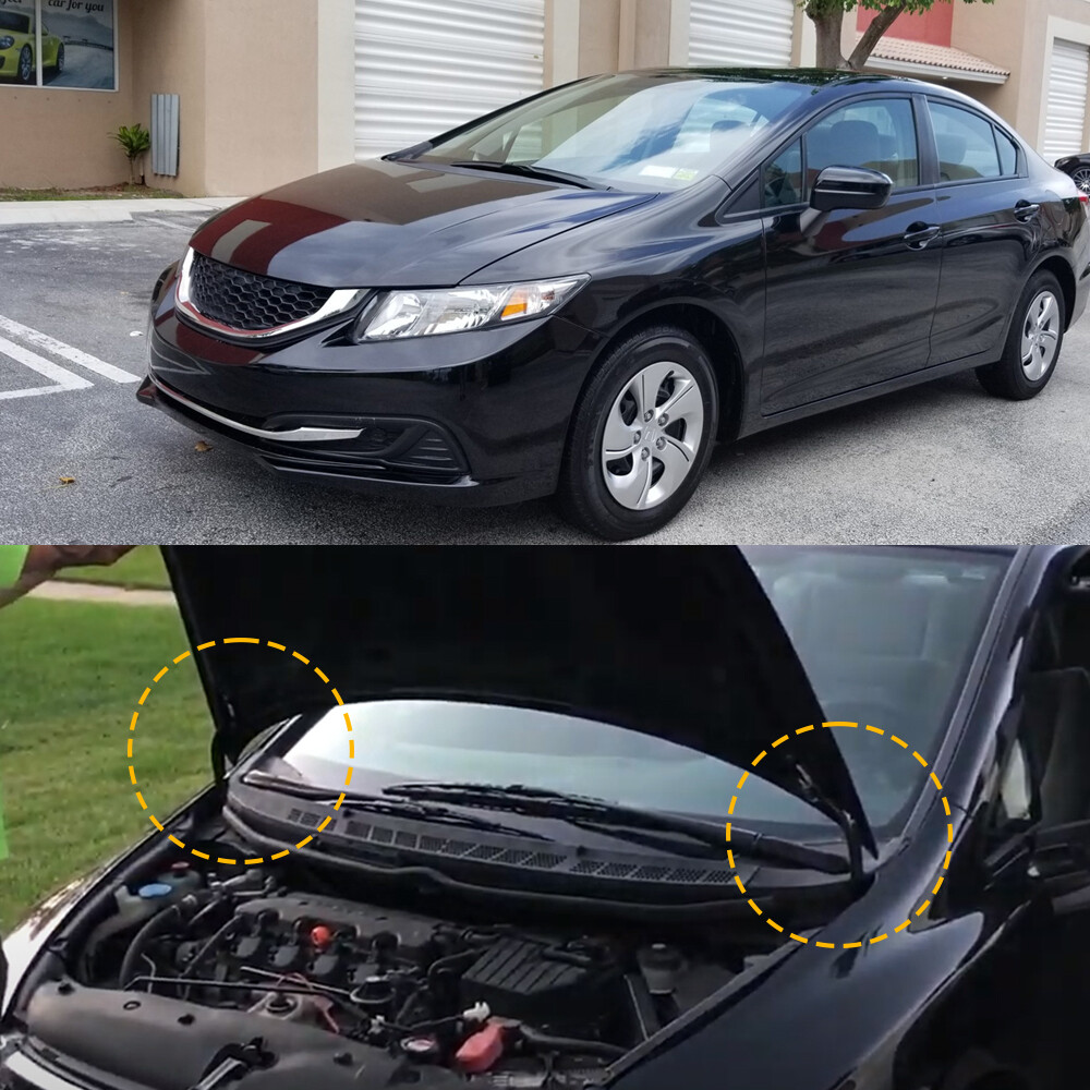 Hood Hinges Left & Right Side For 2012 2013 2014 2015 Honda Civic