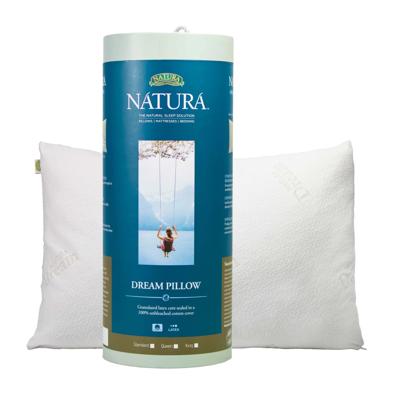 Natura Dream Pillow - Adjustable Latex Filled - Bamboo Cover Pillow