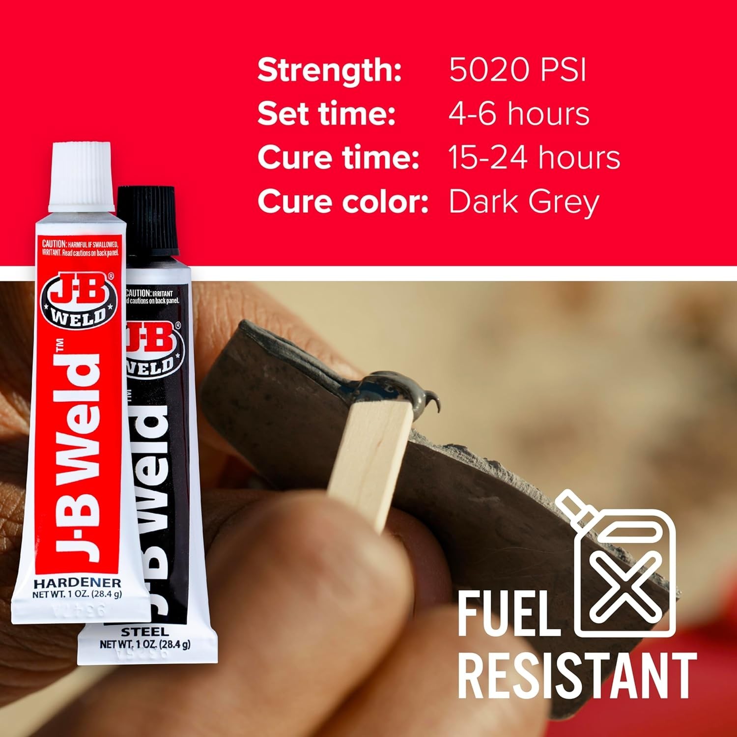 2 oz Cold-Weld Epoxy - Fast Setting, Multi-Surface Adhesive for Repairs