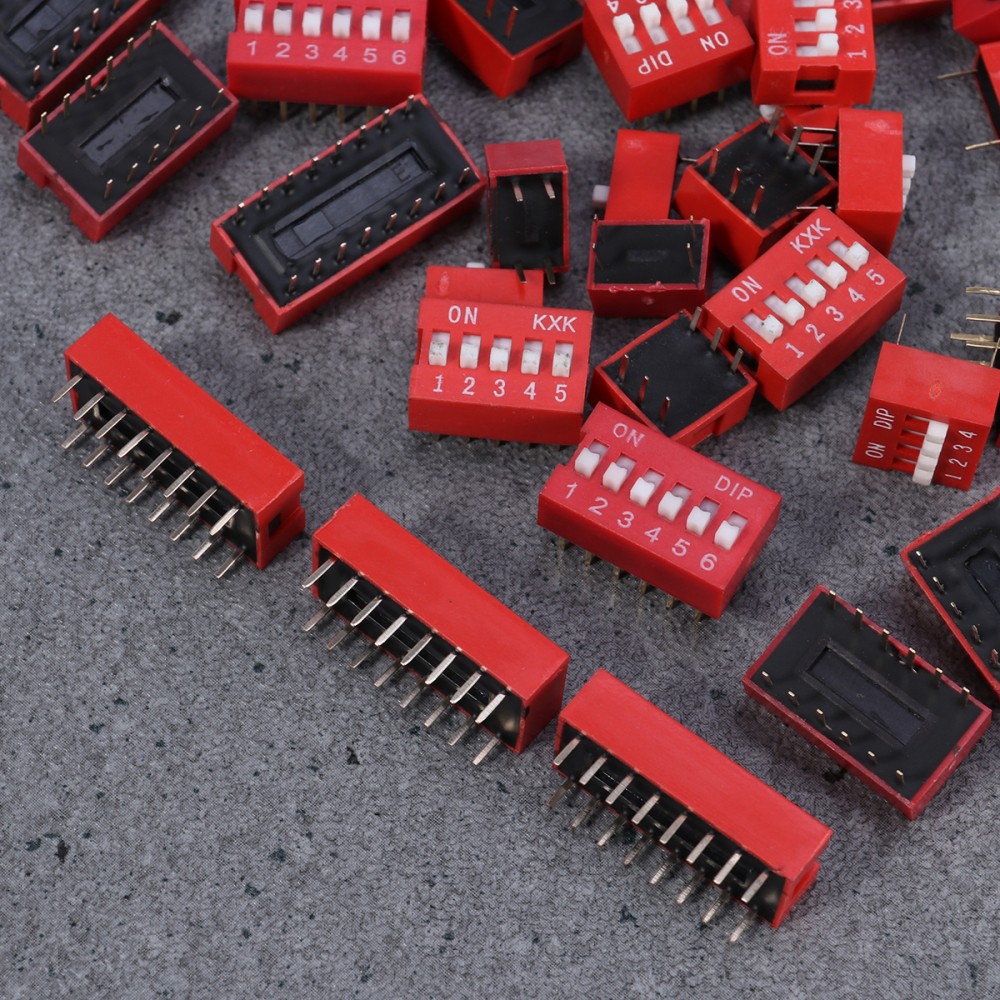 35pcs DIP Toggle Switch Slide Electronic Configuration Coding Switch for Circuit