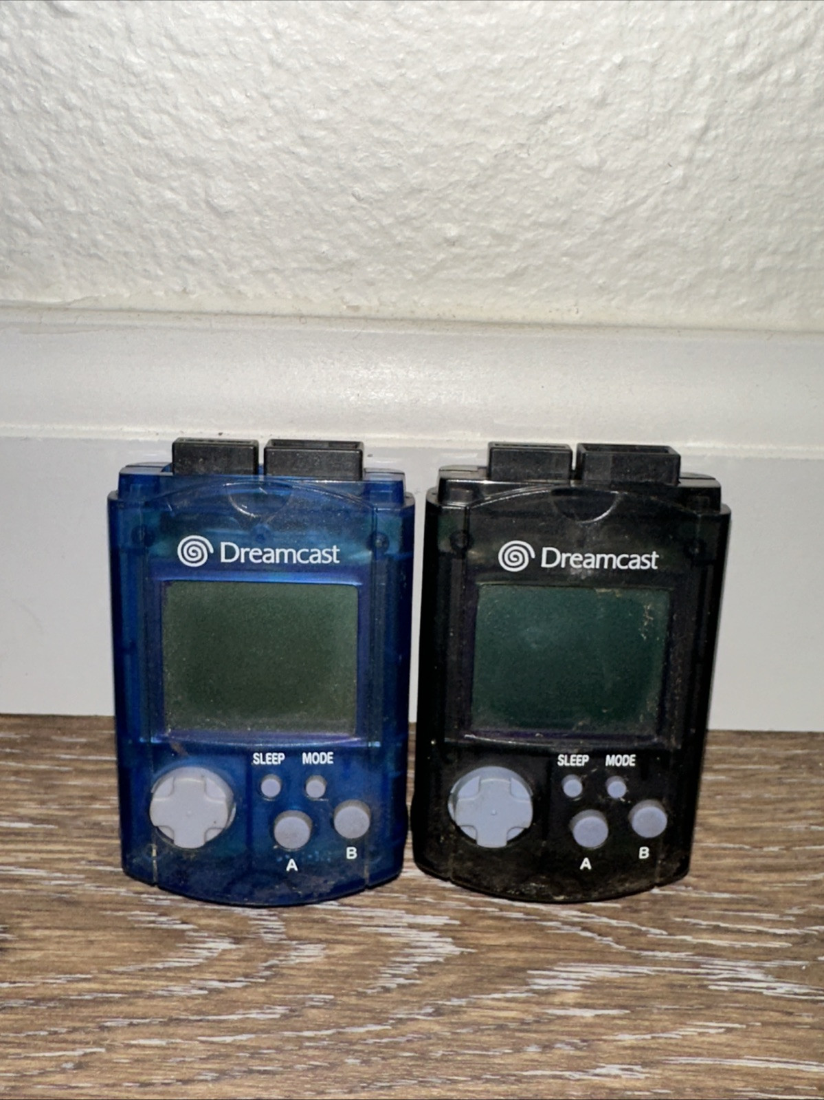 SEGA Dreamcast Visual Memory VMU HKT-7000 (Untested) Smoke Black  / Blue