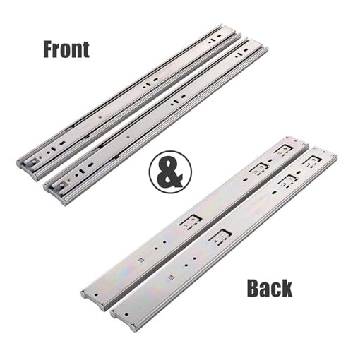 Soft Close Drawer Slidess, Side Mount Metal Ball Bearing Full 18 Inch 1 Pair