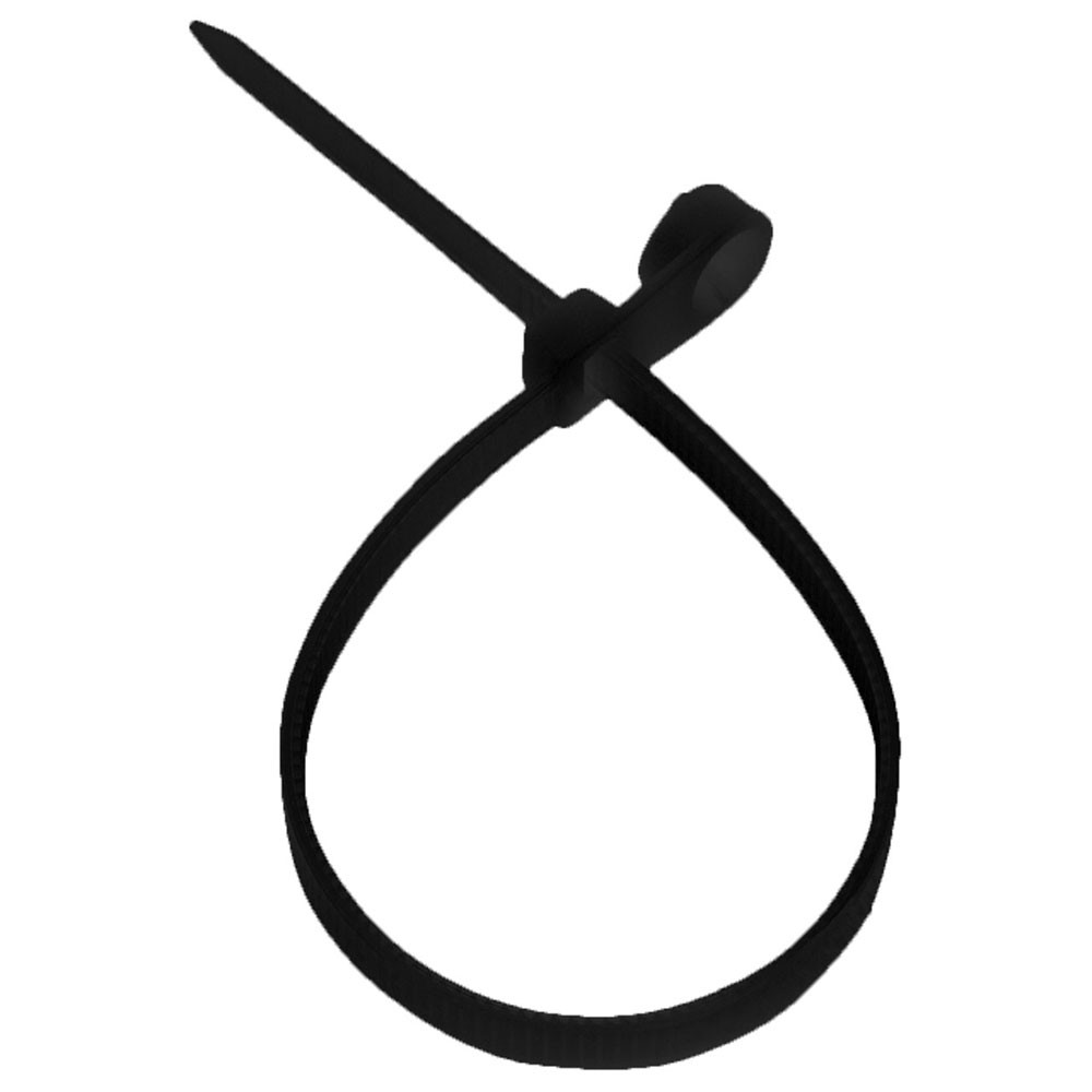 NavePoint 6 Inch Nylon Black Cable Ties 40 Lbs 100 Pack