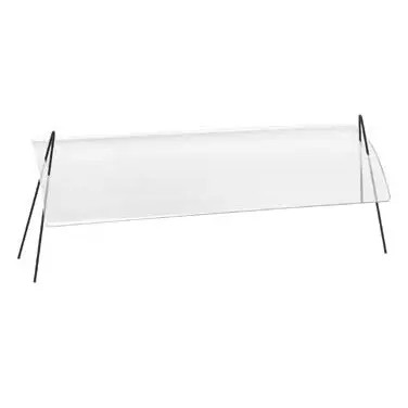 Cal-Mil 1458-48 48" x 17.25" Clear Acrylic Portable Sneezeguard