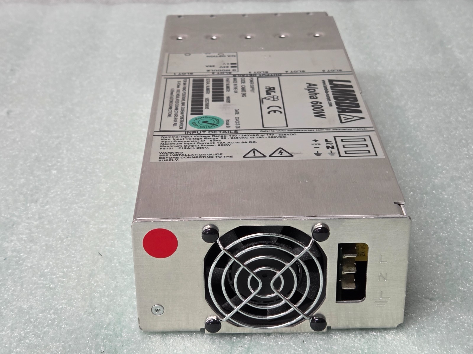 LAMBDA Alpha 600w power supply H60081