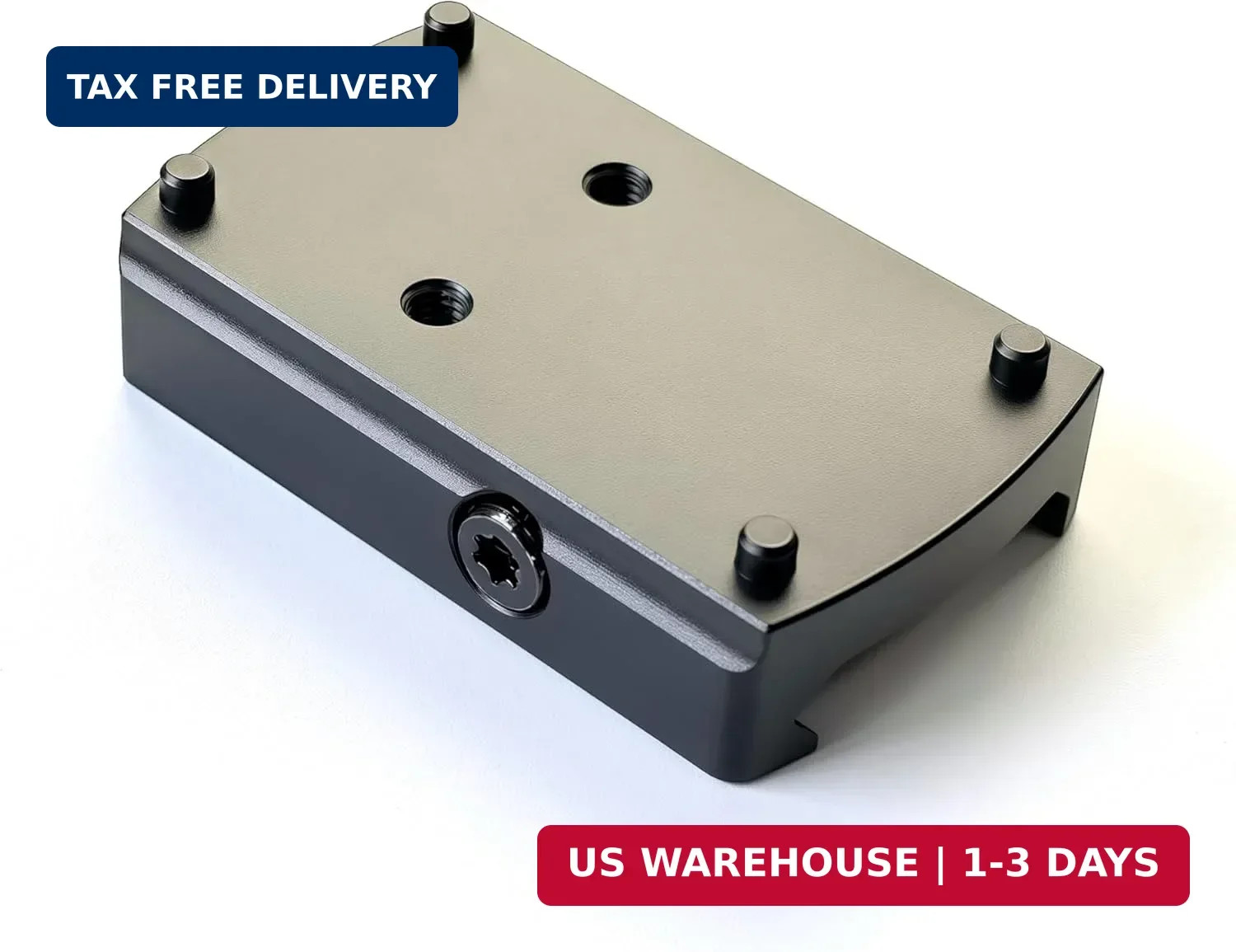Red Dot Mount Picatinny Rail Adapter Plate Low Proflile Compatible with Vortex V