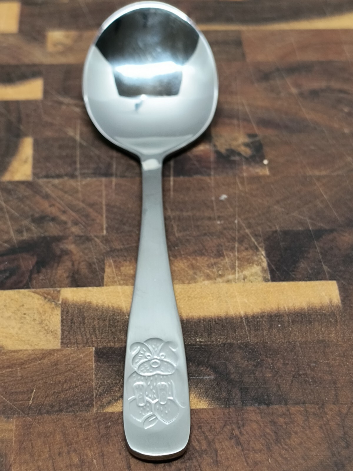 Amefa Flatware Kids 3 Piece Set Stainless 18/0 Bear Design On Handle