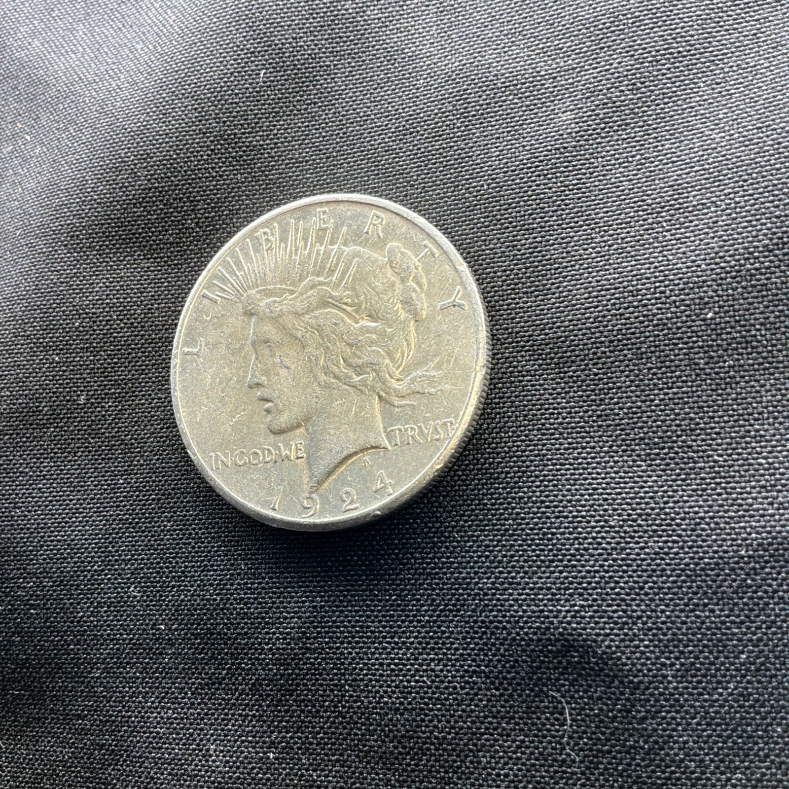1924-S Peace US Silver Dollar - 90% San Francisco Minted